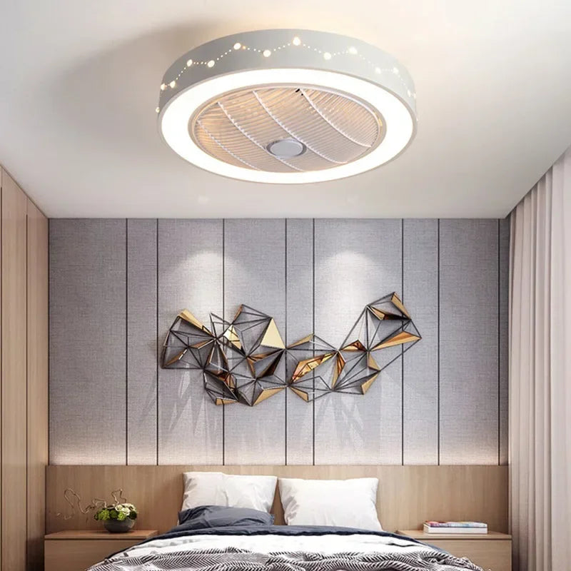 NEW Nordic Simple Ceiling Lights Invisible Bedroom Dining Home Living Room E Fan Lamp celing fan plafonnier led 실링팬