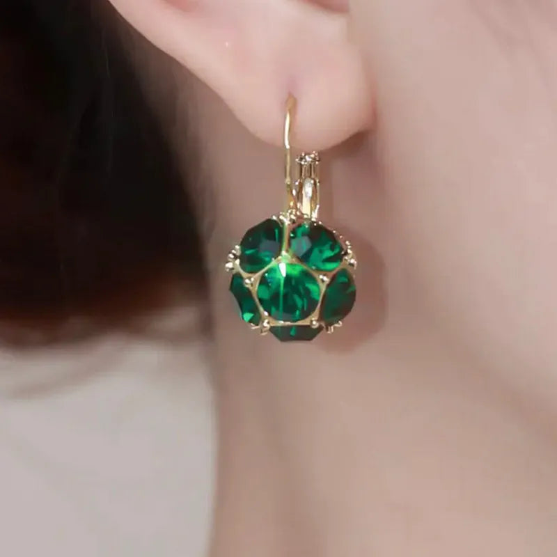 New Fashion Trend Unique Design Geometric Light Luxury Zirconia Rhombus Earrings For Women Jewelry Wedding Party Premium Gifts