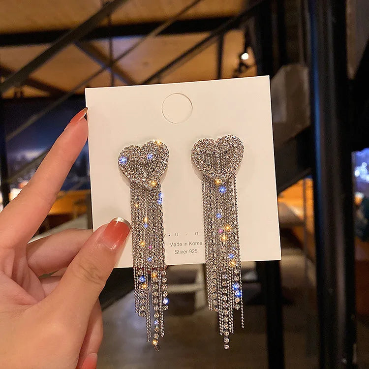 New Fashion Trend Unique Design Geometric Light Luxury Zirconia Rhombus Earrings For Women Jewelry Wedding Party Premium Gifts