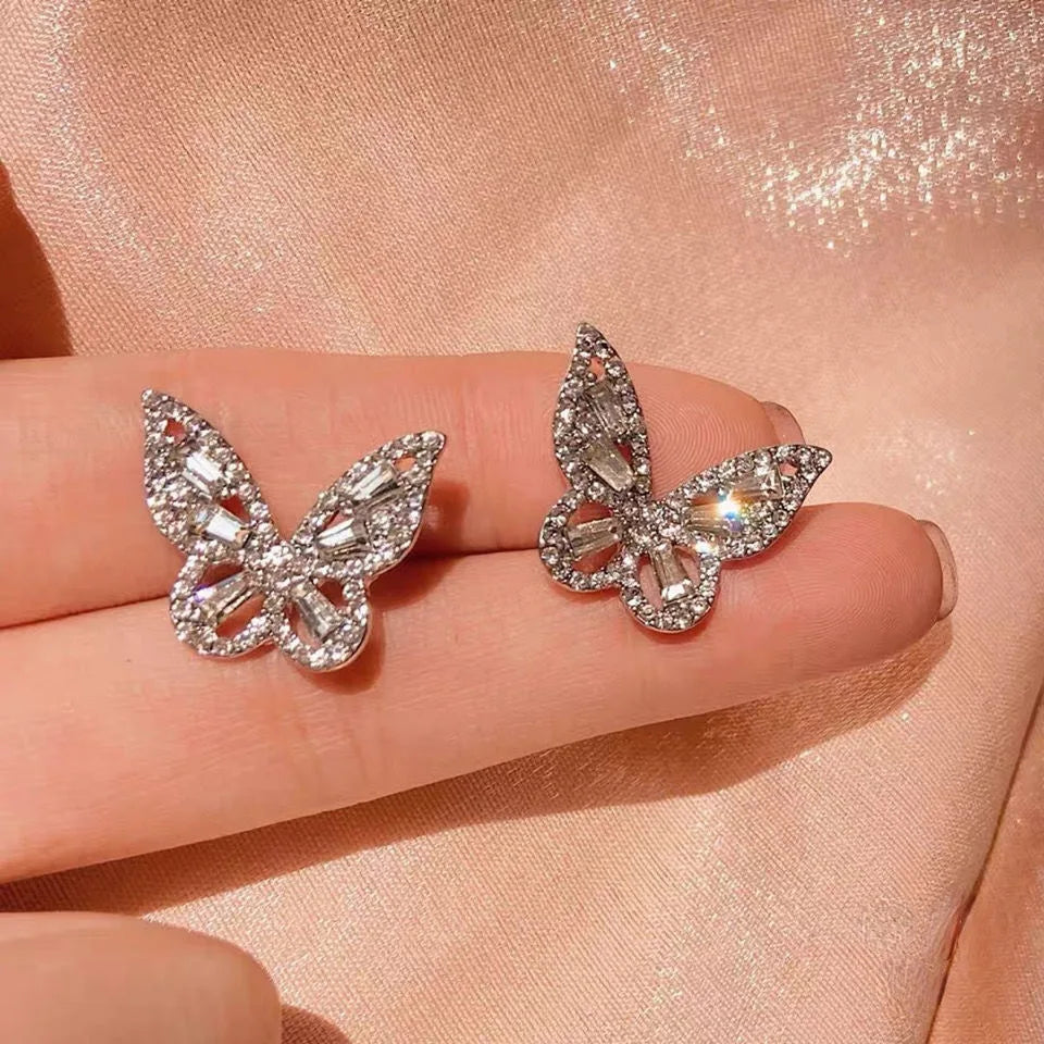New Fashion Trend Unique Design Geometric Light Luxury Zirconia Rhombus Earrings For Women Jewelry Wedding Party Premium Gifts