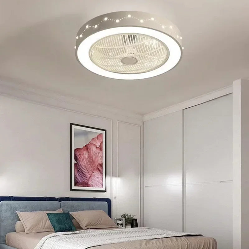 NEW Nordic Simple Ceiling Lights Invisible Bedroom Dining Home Living Room E Fan Lamp celing fan plafonnier led 실링팬