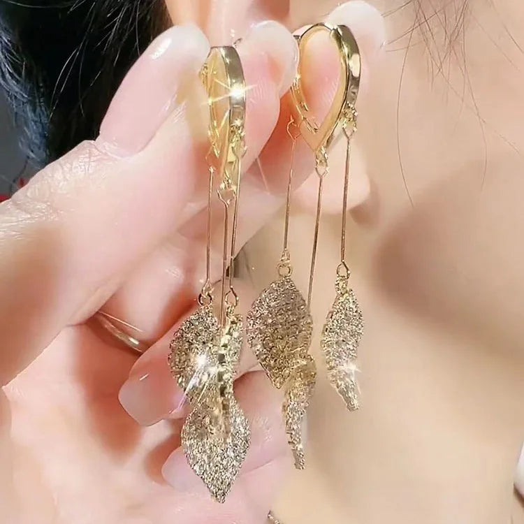 New Fashion Trend Unique Design Geometric Light Luxury Zirconia Rhombus Earrings For Women Jewelry Wedding Party Premium Gifts