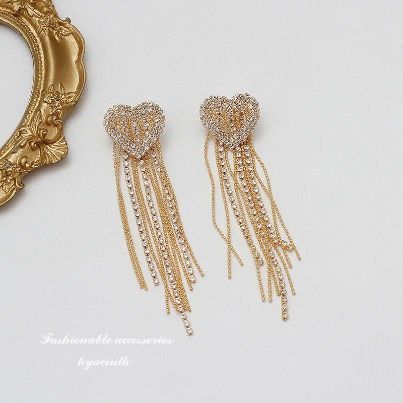 New Fashion Trend Unique Design Geometric Light Luxury Zirconia Rhombus Earrings For Women Jewelry Wedding Party Premium Gifts