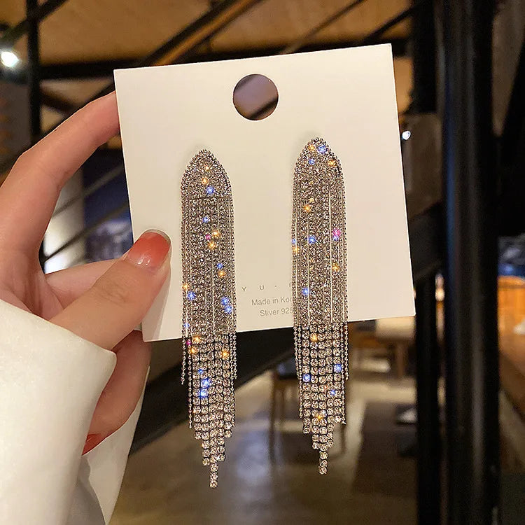 New Fashion Trend Unique Design Geometric Light Luxury Zirconia Rhombus Earrings For Women Jewelry Wedding Party Premium Gifts