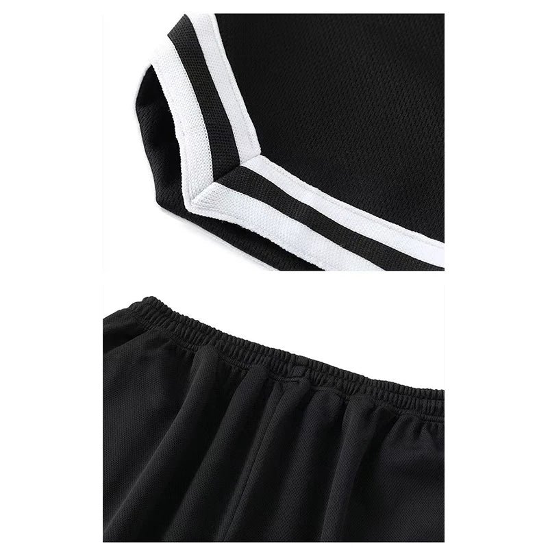 Summer Mesh fabric Men's Clothing Basketball And Football Shorts Male Black White Sport Running Jogging Fitness Sweatpants M-3XL