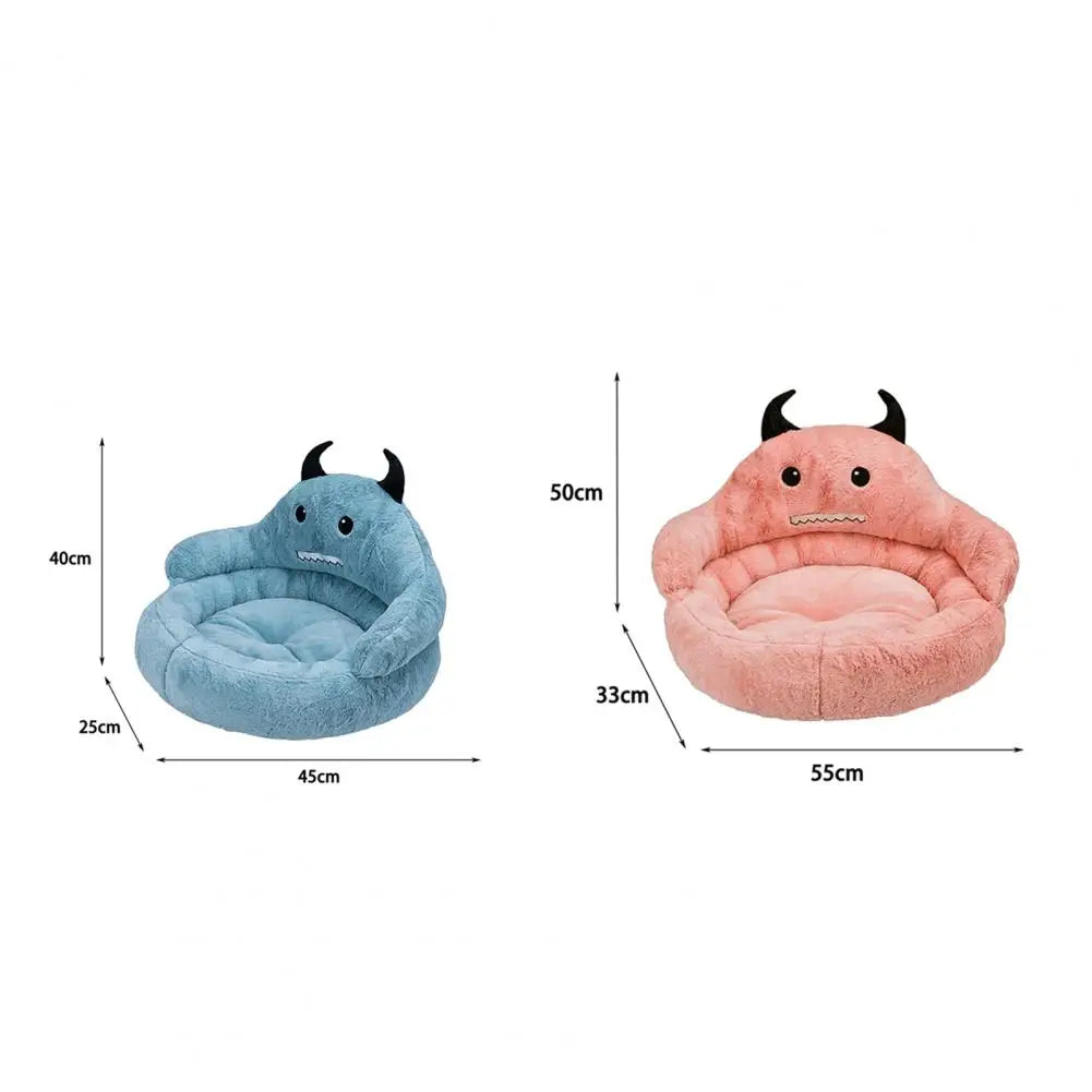 Pet Dog Sofa Soft Creative Non-Slip Washable Non-Fading Keep Warm PP Cotton Cartoon Style Dog Sofa Bed Sleeping Mat Pet Supplies