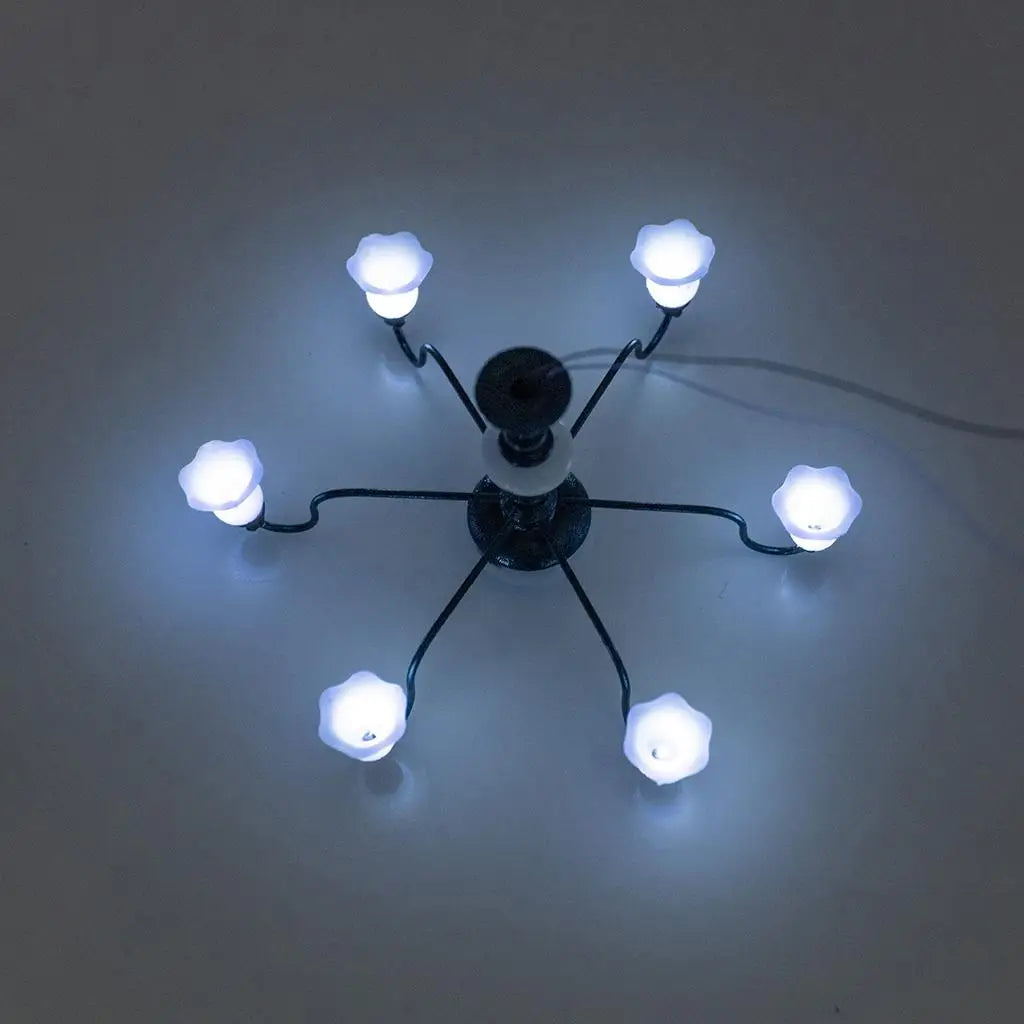 Modern Miniature Chandelier Celing Lamp Model Layout Living Room Craft Decor