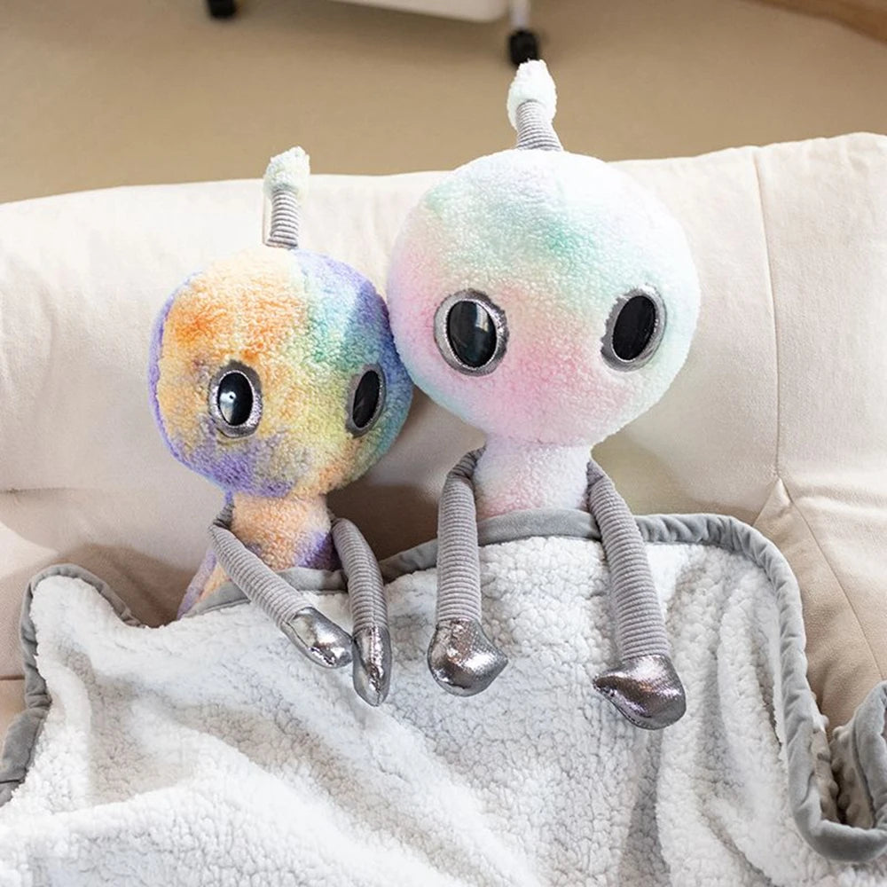 38CM Big Eyes Alien Plush Cute Cute Funny Alien Decoration Sleeping Pillow Doll To Give Friends Creative Gifts