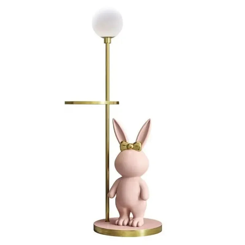 Nordic Modern Rabbit Table LED Floor Lamp for Living kids Children‘s room Bedroom Coffee Bedsidecorner Ambient Night LIght