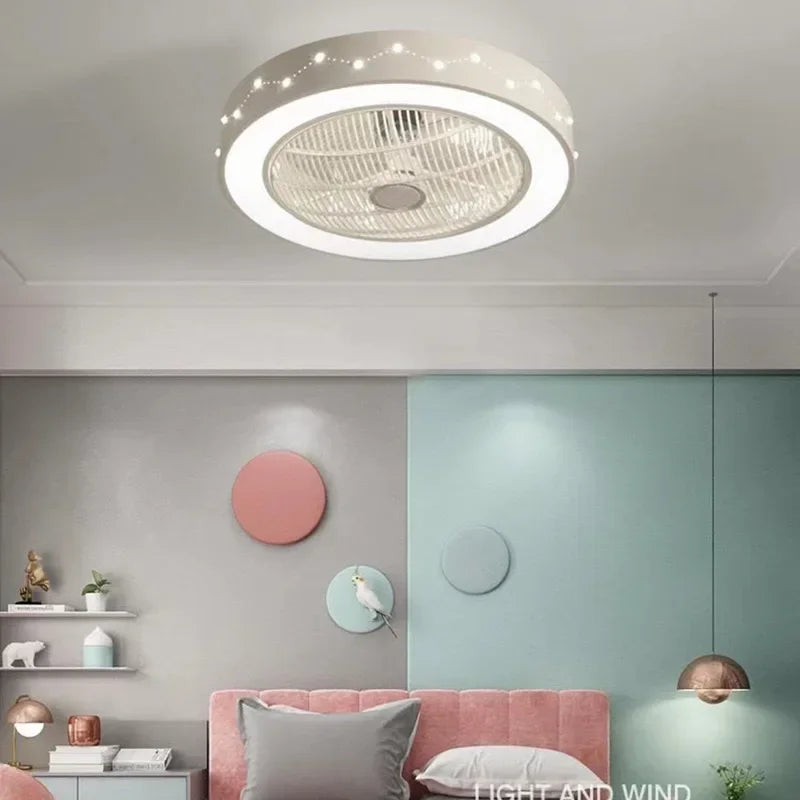 NEW Nordic Simple Ceiling Lights Invisible Bedroom Dining Home Living Room E Fan Lamp celing fan  plafonnier led  실링팬