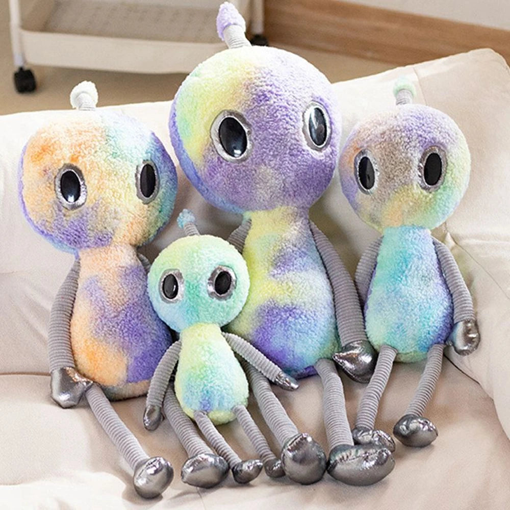 38CM Big Eyes Alien Plush Cute Cute Funny Alien Decoration Sleeping Pillow Doll To Give Friends Creative Gifts