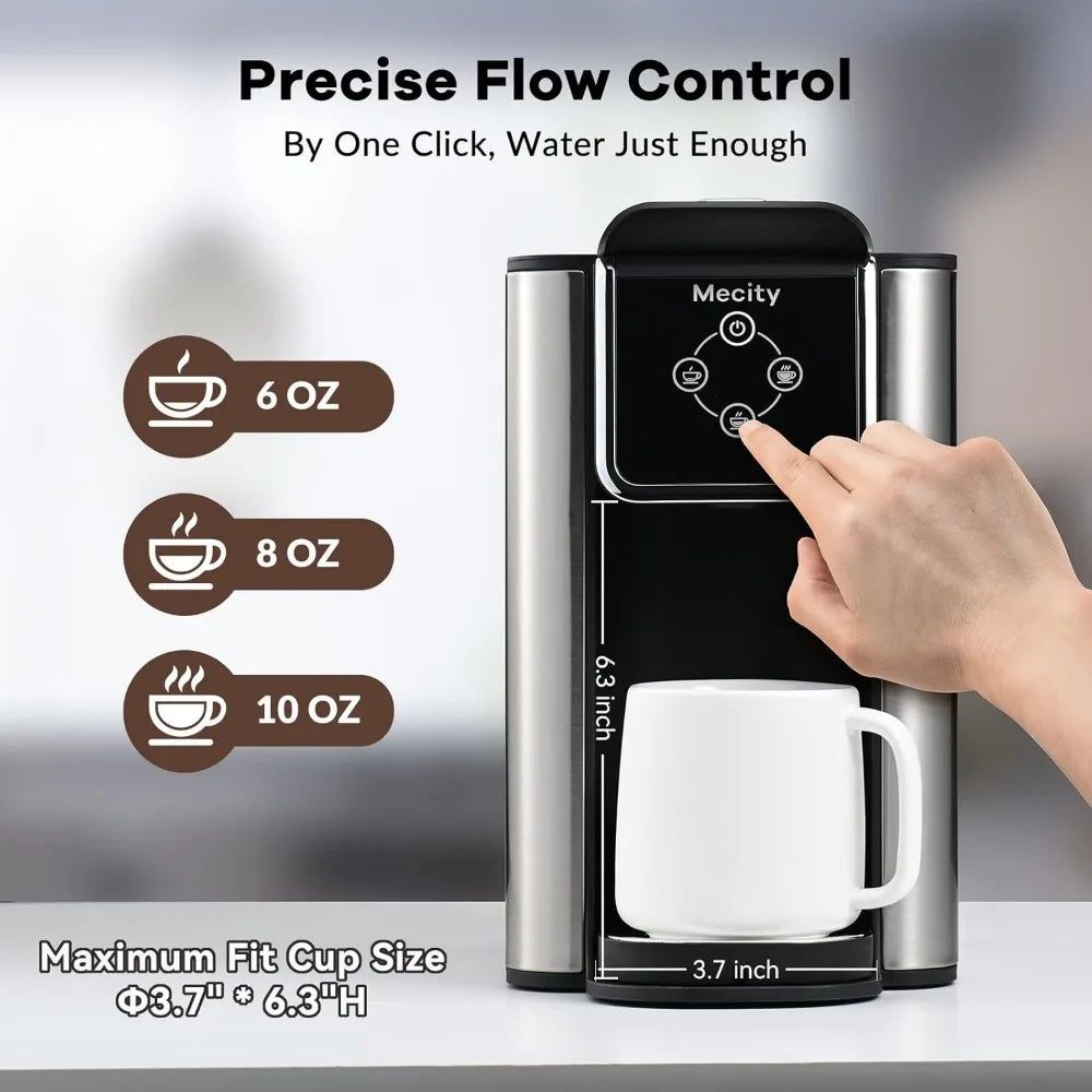 Coffee Maker 3 in 1 Single Serve Coffee Machine, Compatible with K cup Capsules, Instant Coffee Pot