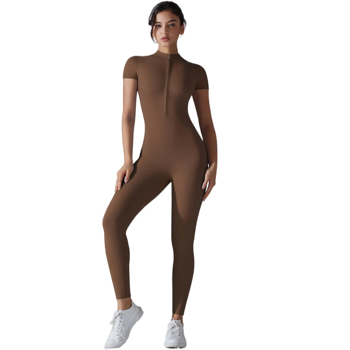 Zipper Jumpsuit Fitness Sports Overalls Gym Clothing Set Yoga Wear Pilates Workout Clothes for Women Outfit push-up Activewear