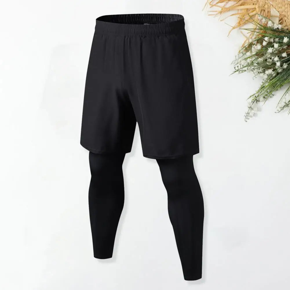 Men Sweatpants with Pocket Quick-dry Men Athletic Pants Stylish Men's Two-piece Sport Pants Quick Dry Fitness for Workout