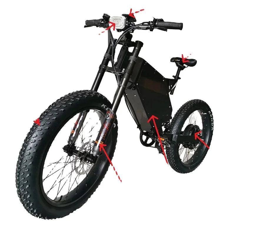 New Design 5000W E-bike Bomber Cheap Bicycle Electric Bike 8000W Enduro Ebike, High Speed