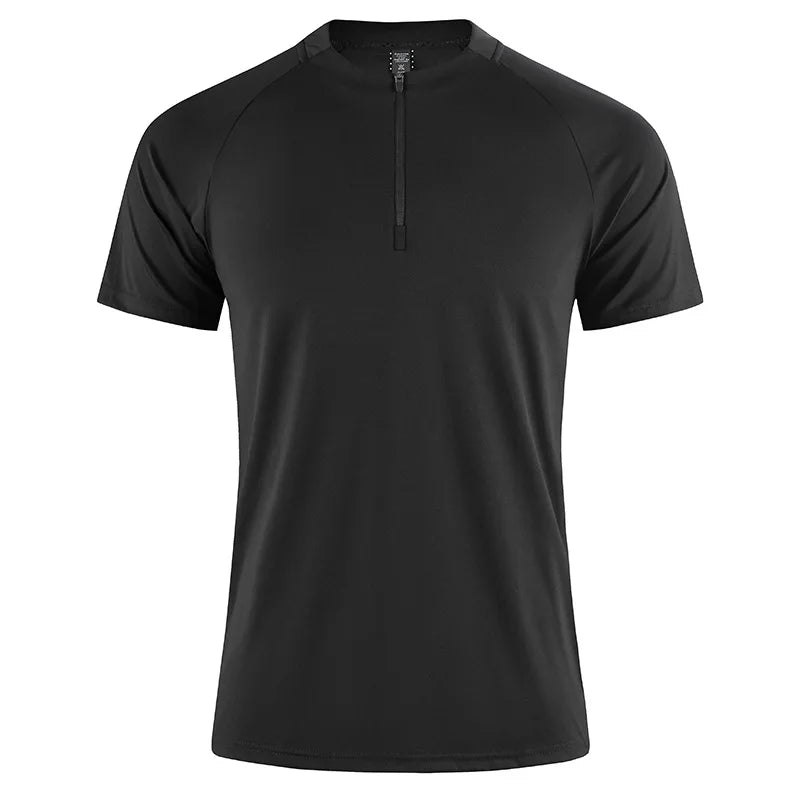 Summer Quick Dry Fit Shirts for Men Gym Athletic Running Workout Bodybuilding Tshirts Short Sleeve Fitness Tee Sweat Shirts