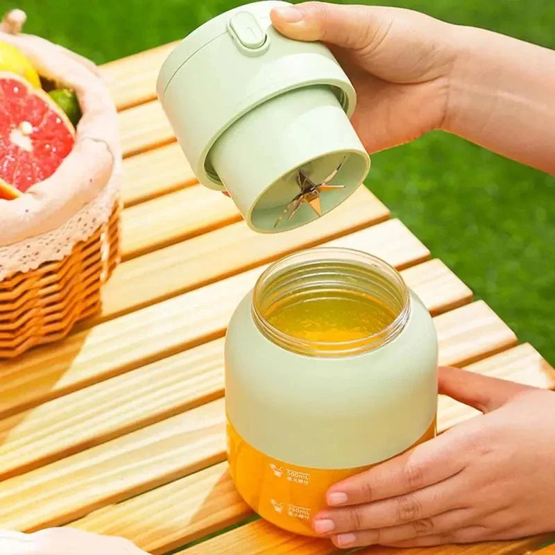 Portable blender juicer cup mini  rechargeable handheld direct drinking straw personal  smoothie milkshake machine