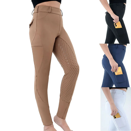 Women's Horse Riding Pants Full-Seat Breeches Equestrian Schooling Tights Outdoor Sportswear Knight Equipment Clothes