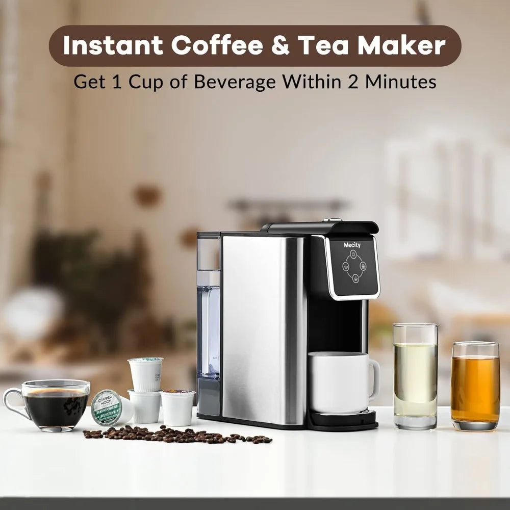 Coffee Maker 3 in 1 Single Serve Coffee Machine, Compatible with K cup Capsules, Instant Coffee Pot