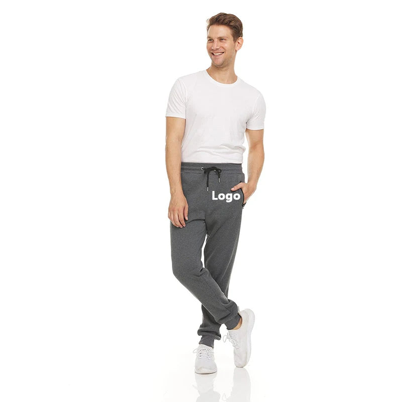 Men's Athletic Trainning Joggers Casual Loose Fit Sweatpants Spring Fall Fleece Lined Pants Elastic Waist Drawstring Trousers