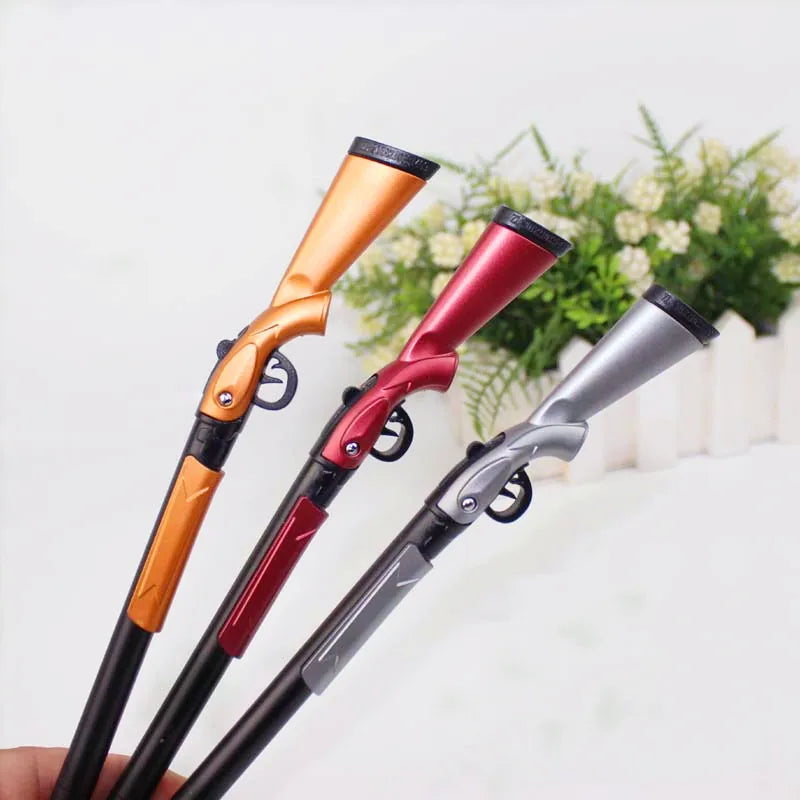 1 Pcs Cute Office Gel Pen Gun Shape Gel Ink Pen School Student Kawaii Learning Stationery Give Friend Gift Ideas