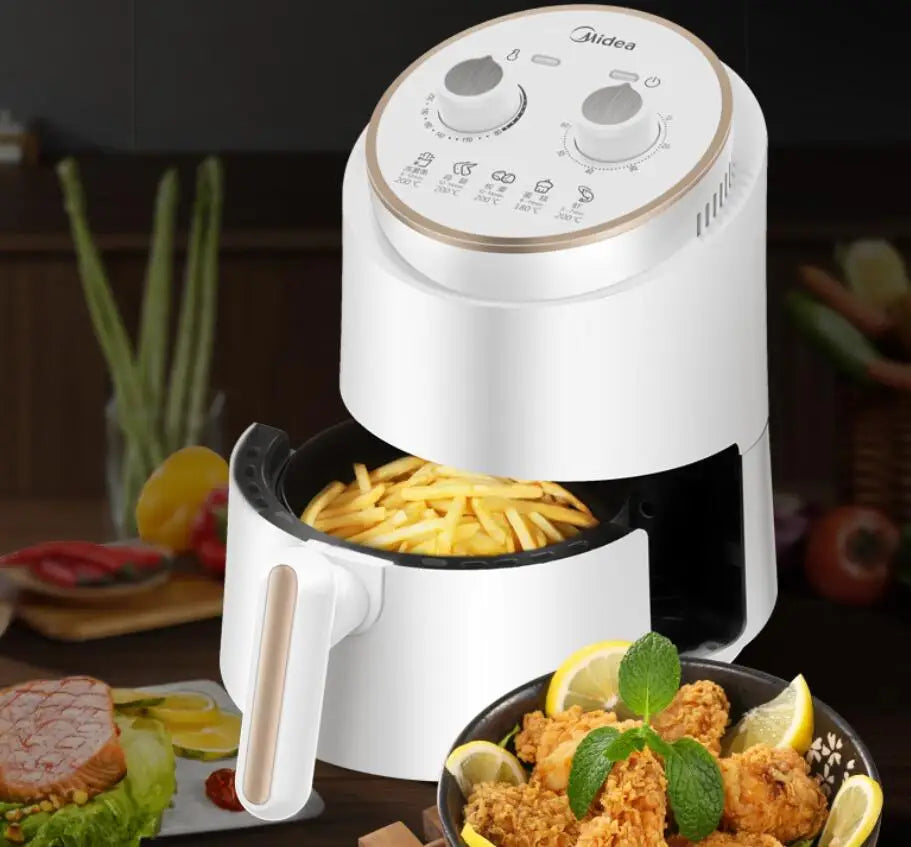 Electric pan cake machine airfryer Midea household Air Fryer Home Multifunctional 1.5L Non-Stick Pot home Chip Maker ZY1501