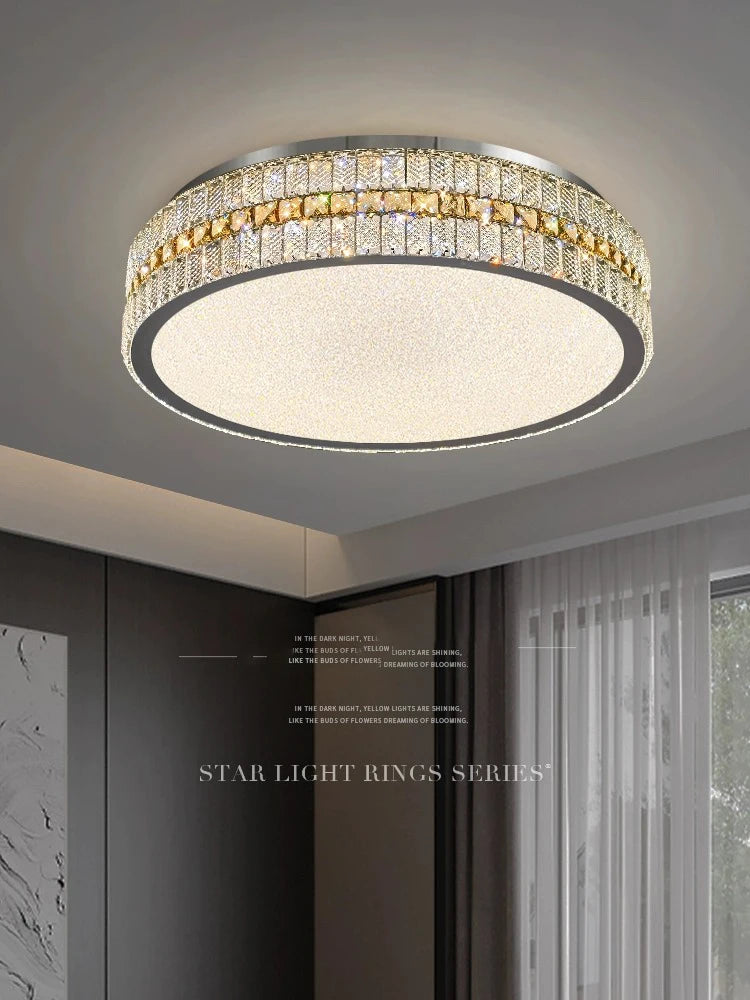 Postmodern Luxury Crystal Celing Lamp Led Home Decoration Living Room Bedroom Light Fixture 2024 New Design Lamparas for Room