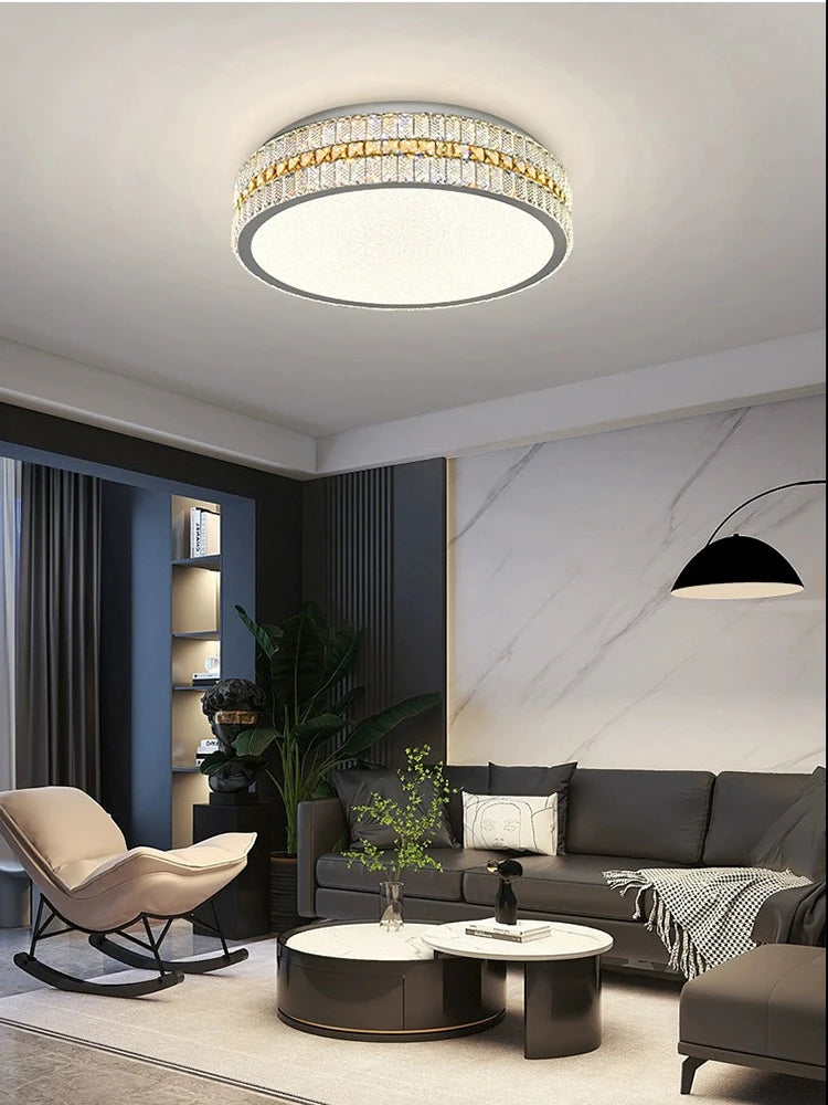 Postmodern Luxury Crystal Celing Lamp Led Home Decoration Living Room Bedroom Light Fixture 2024 New Design Lamparas for Room