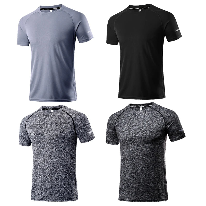 Sport Shirt Men Fitness Tights Quick Dry Running T Shirt Athletic Wear Gym Clothing Sportswear T-Shirts Camiseta Running Hombre