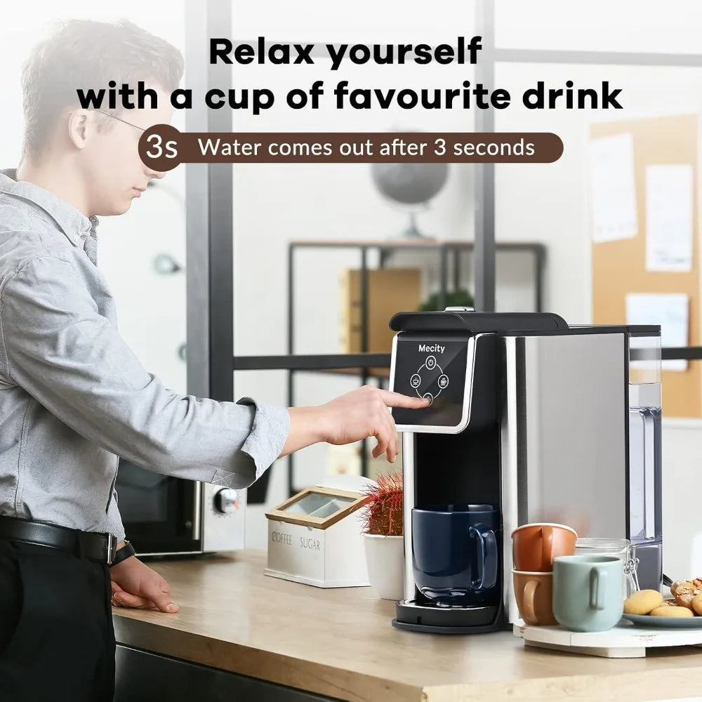 Coffee Maker 3 in 1 Single Serve Coffee Machine, Compatible with K cup Capsules, Instant Coffee Pot