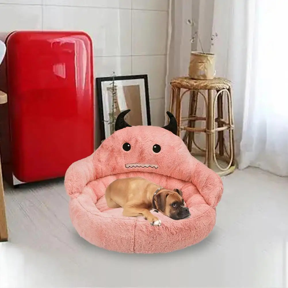 Pet Dog Sofa Soft Creative Non-Slip Washable Non-Fading Keep Warm PP Cotton Cartoon Style Dog Sofa Bed Sleeping Mat Pet Supplies