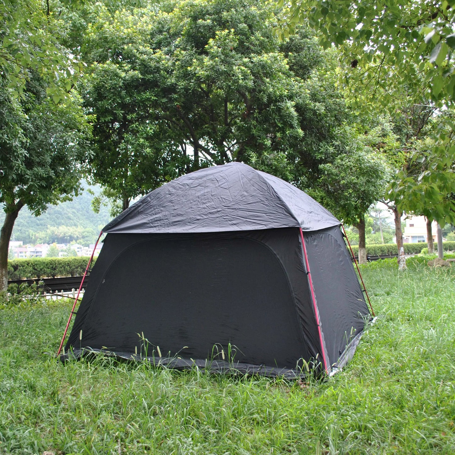 High Quality Luxury Dome Tent for Family, 6 Person Glamping Tent, Big Dome Temt with 4 Doors