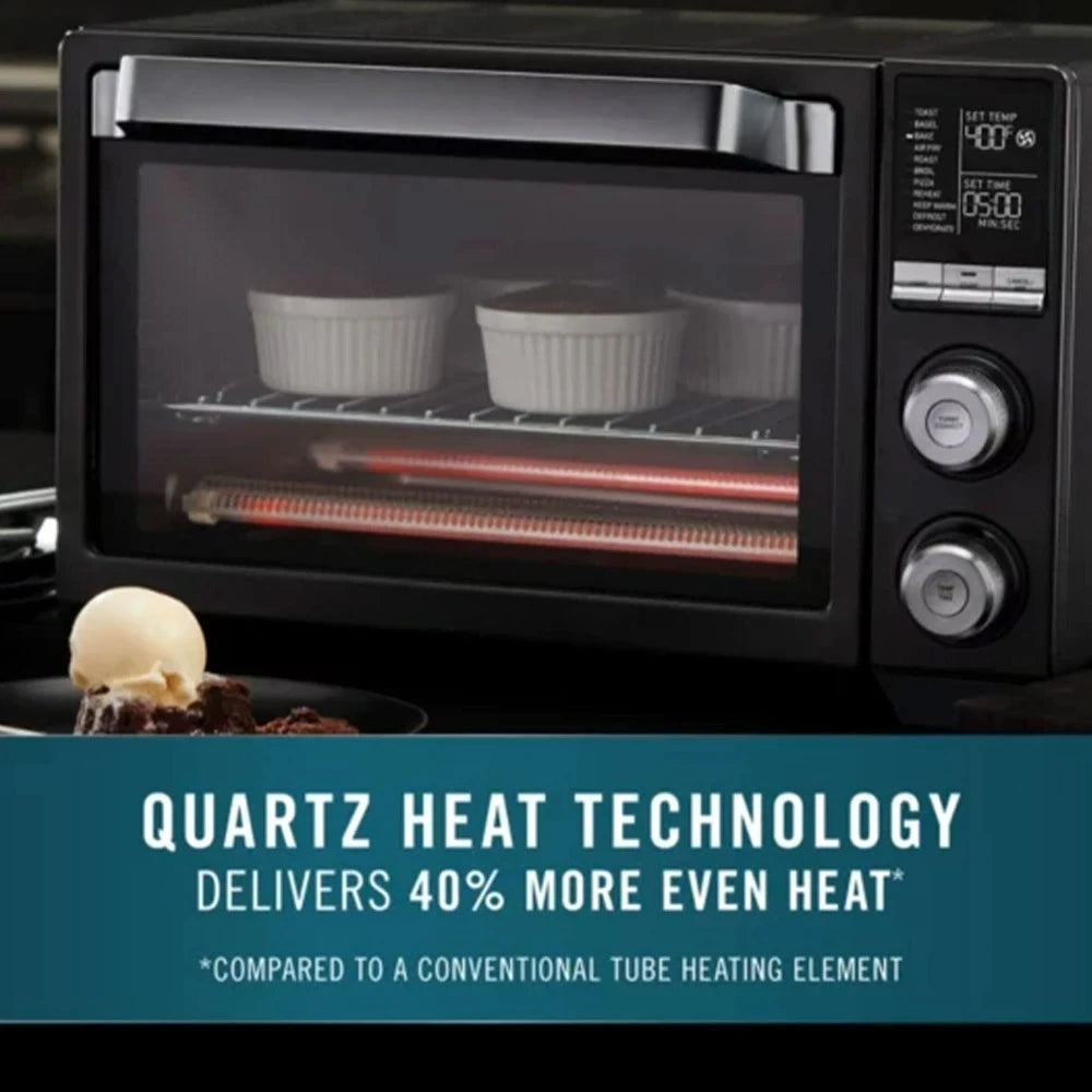 Quartz Heat Countertop Toaster Oven, Stainless Steel, Extra-Large Capacity