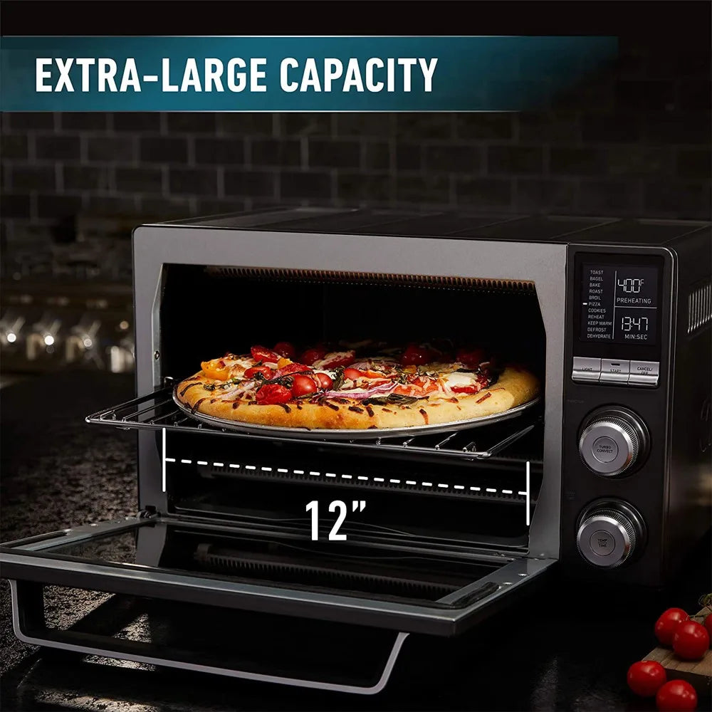 Quartz Heat Countertop Toaster Oven, Stainless Steel, Extra-Large Capacity