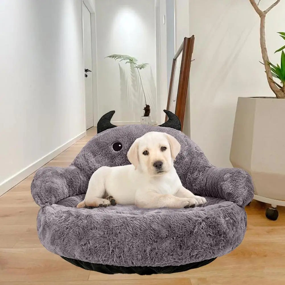 Pet Dog Sofa Soft Creative Non-Slip Washable Non-Fading Keep Warm PP Cotton Cartoon Style Dog Sofa Bed Sleeping Mat Pet Supplies