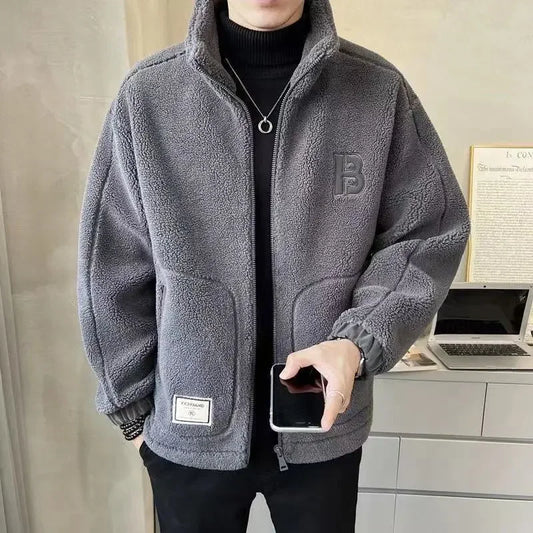 Cold Men's Coats Winter Solid Color Loose Male Jackets Warm Cheap Clothes Offer Harajuku Casual Vintage Luxury Designer Joker On