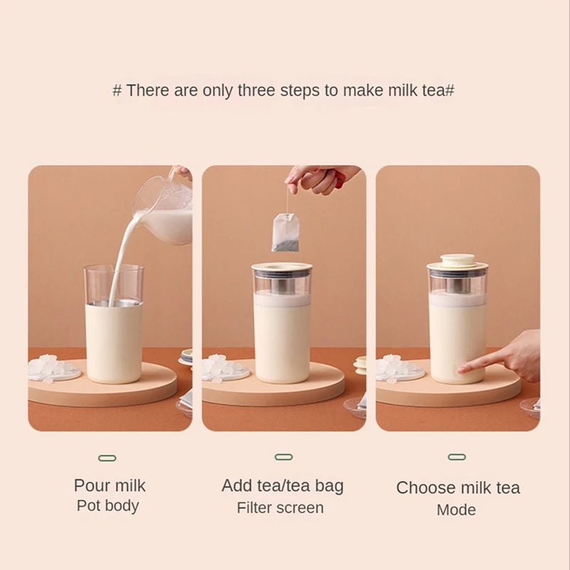 Multifunction Milk Tea Maker Flower Fruit Tea Milk Foam Stirring Small Coffee Machine Home Office