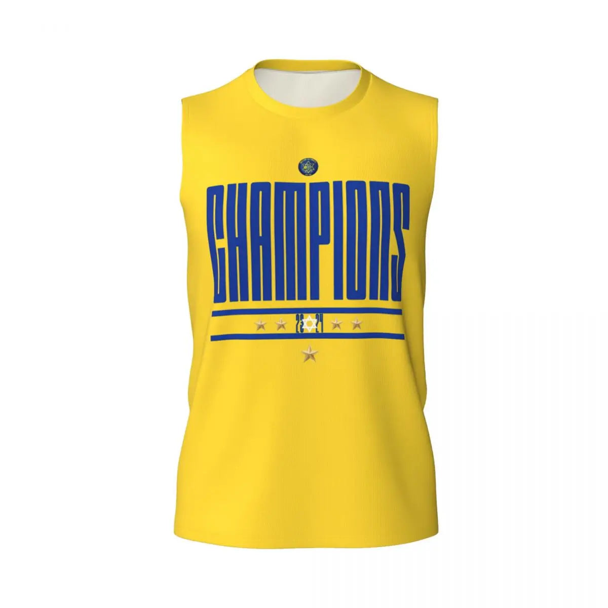 Maccabi Tel Aviv Champions Athletic Men's Hd Print Cotton Tank Top Muscle Tee Sleeveless T-Shirt Tagless Tank Undershirt