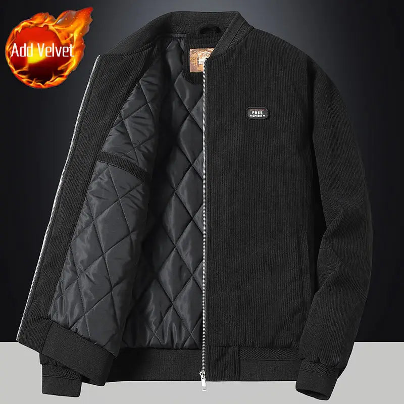 Thick Male Jackets Corduroy Men's Quilted Padded Coats Winter Warm Cheap Clothes Offer Harajuku Luxury Designer Original Brands