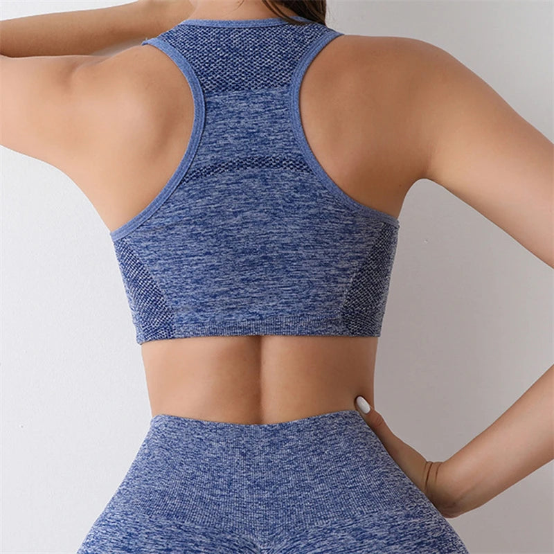 Seamless Women Yoga Set Workout Shirts Sport Shorts Bra Gym Suits Fitness Shorts Crop Top High Waist Running Sports Sets