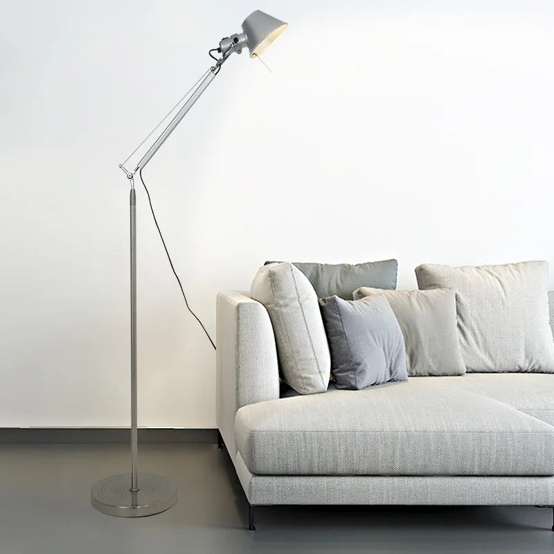 Silver Retro LED Floor light Nordic Adjustable Floor Lamp for Bedroom Living Room hotel office Designer floor lamp