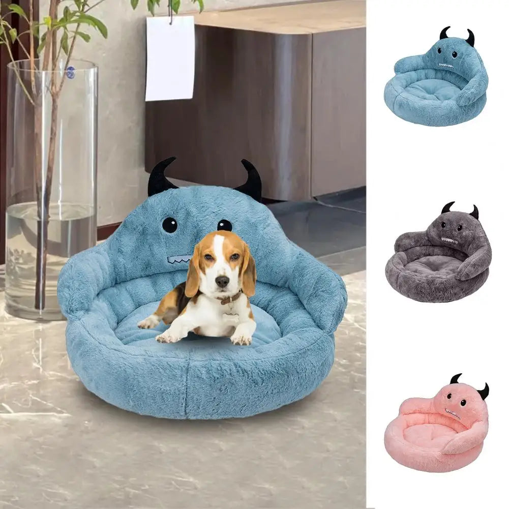 Pet Dog Sofa Soft Creative Non-Slip Washable Non-Fading Keep Warm PP Cotton Cartoon Style Dog Sofa Bed Sleeping Mat Pet Supplies