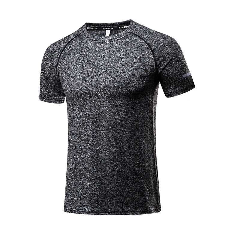 Sport Shirt Men Fitness Tights Quick Dry Running T Shirt Athletic Wear Gym Clothing Sportswear T-Shirts Camiseta Running Hombre