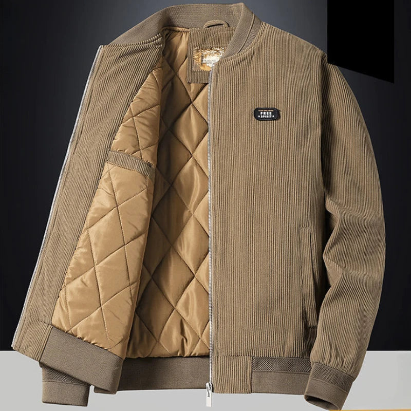 Thick Male Jackets Corduroy Men's Quilted Padded Coats Winter Warm Cheap Clothes Offer Harajuku Luxury Designer Original Brands