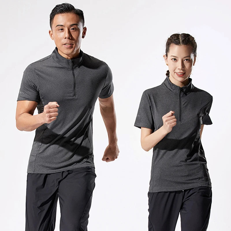 Summer Sport Shirt Quick Dry Compression Running t Shirt Men Breathable Fitness Bodybuilding Shirts Tights Top Man Gym Clothing