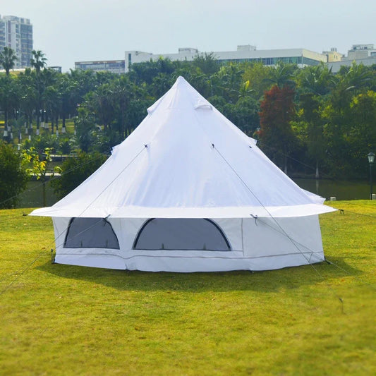 OEM Portable High Density Mesh Luxury Waterproof Tent Family 4 Season Outdoor Glamping Yurt Tent Camping Tent Wholesale