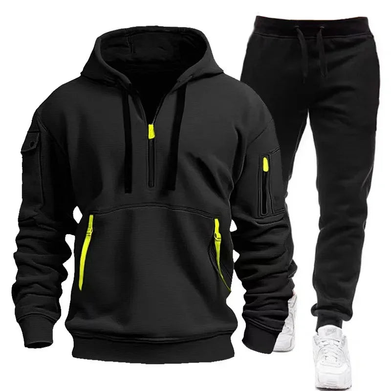 2024 Fashion Tracksuit For Men Hoodie Fitness Gym Clothing Men Running Set Sportswear Jogger Men'S Tracksuit Winter Suit Sports